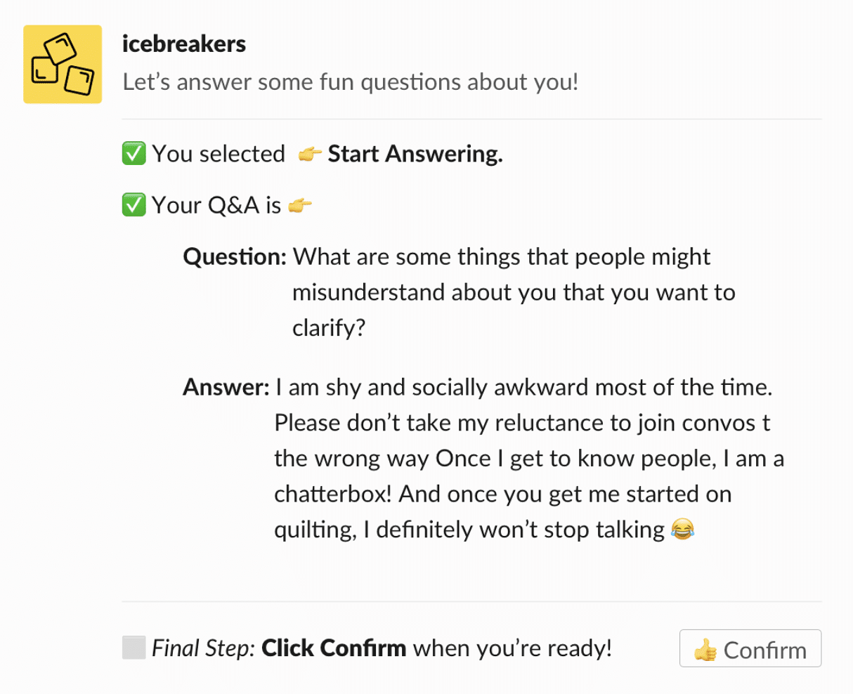 Slack Integration Icebreakers