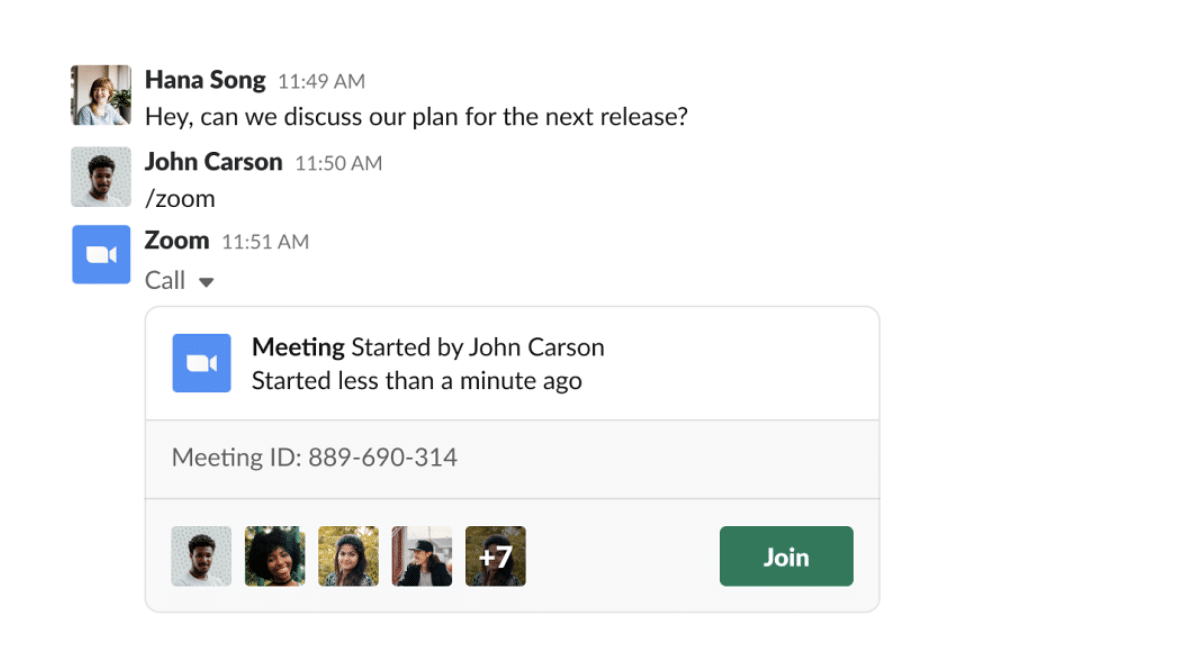 Zoom Slack Integration