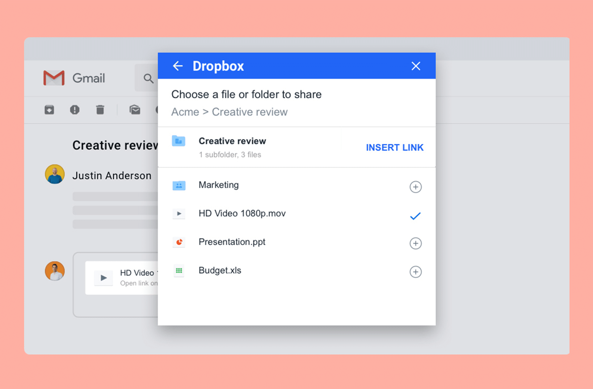 dropbox for gmail