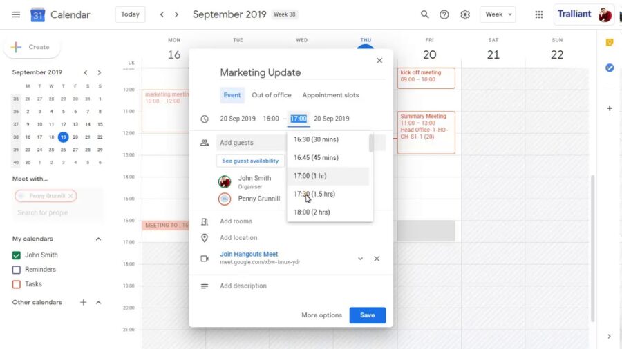 Google Calendar Enable Working Hours