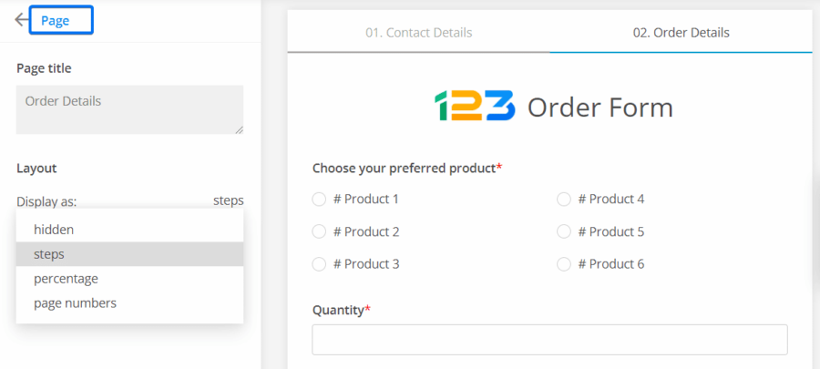 123formbuilder template