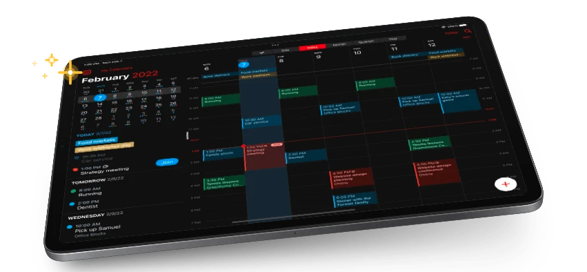 Fantastical dashboard 